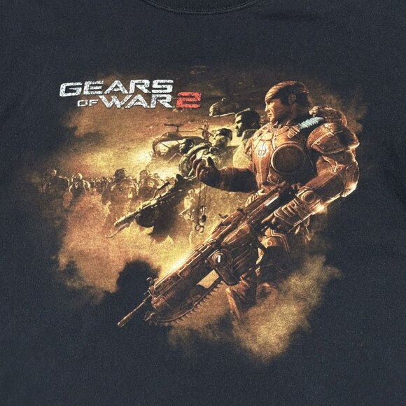 Y2K Gears Of War 2 Video Game Promo T Shirt - Picture 3 of 5
